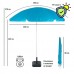 Зонт Green Glade 0012S голубой Зонт Green Glade 0012S голубой