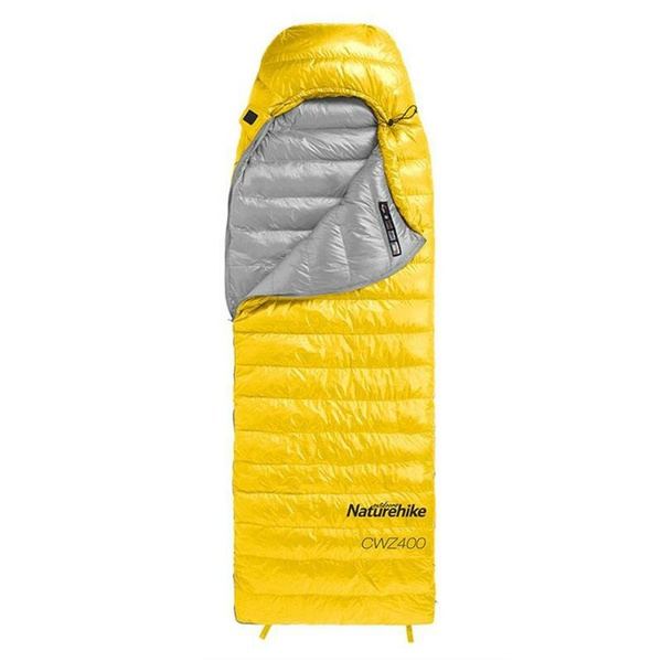 Мешок спальный Naturehike CWZ400 NH19W400-Z (гусиный пух) желтый, р. L Мешок спальный Naturehike CWZ400 NH19W400-Z (гусиный пух) желтый, р. L